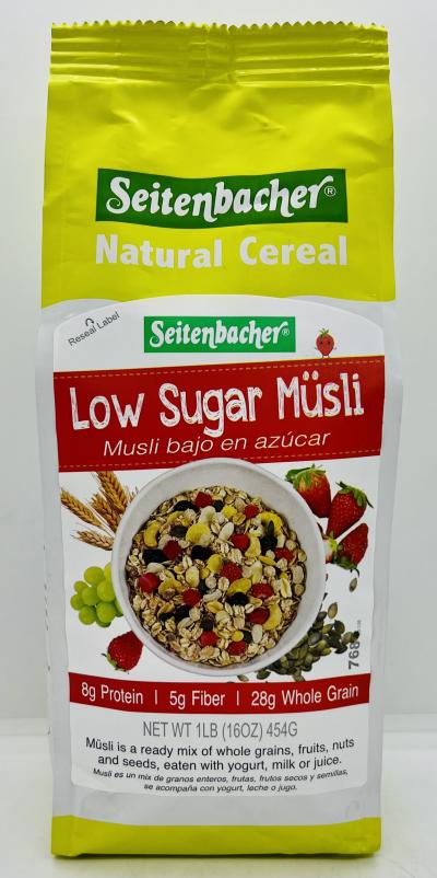 Seitenbacher Low Sugar Musli Strawberries 454g.