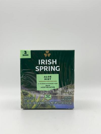 Irish Spring Aloe Deodorant Soap 3 Bar 314.4g