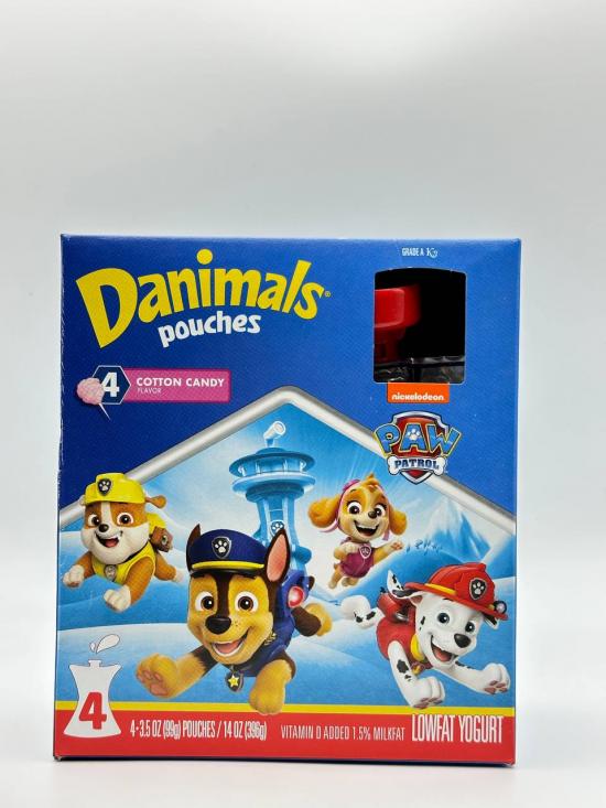 DAINIMALS Pouches Lowfat Yogurt With Cotton Candy  396g