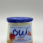 OUI by Yoplait peach yogurt 5 OZ