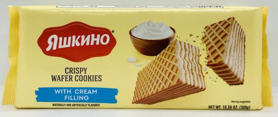 Crispy Wafer Cookies with Cream Filling 300g
