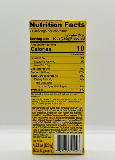 Kucharek Beef Vegetable Bouillon Cubes 120g