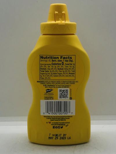 French'S Classic Yellow Mustard 226G