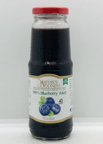 Natures Goodness Blueberry Juice 250ml.