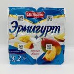 Ermighurt yogurt peach-mango 400g.