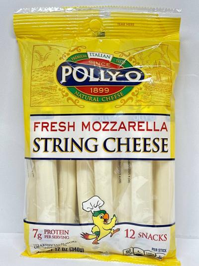 POLLY- O Fresh Mozzarella String Cheese  340g