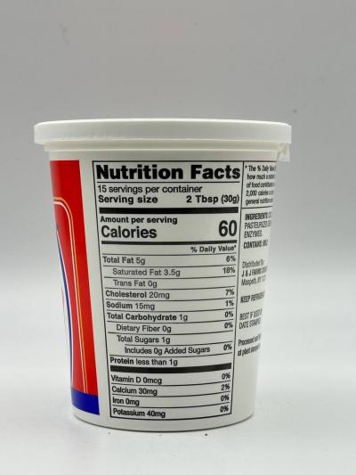 FARMS CREAMERY Sour Cream Grade A  453g