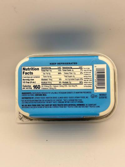 LIFEWAY PREMIUM Farmer Cheese Plain Unsweetened 454g