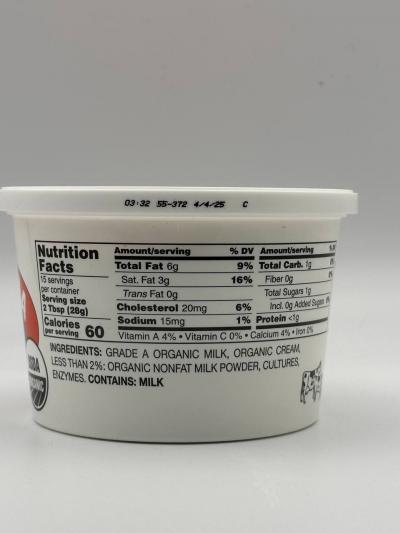 Organic Sour Cream 425g