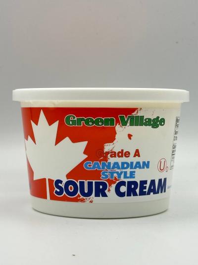 GREEN VILLAGE Canadian style Sour Cream 425g