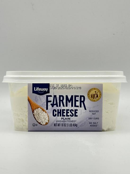 LIFEWAY Farmer Cheese Palin Unsweetened 454g
