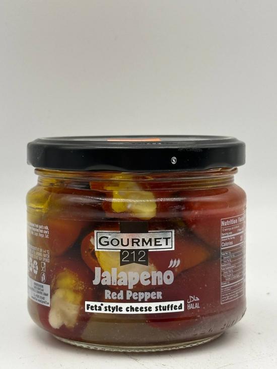 Gourmet Jalapeno Red pepper feta style cheese stuffed 300g