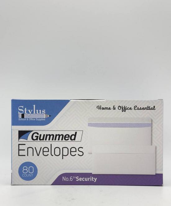 STYLUS GUMMED ENVELOPES 80PCS
