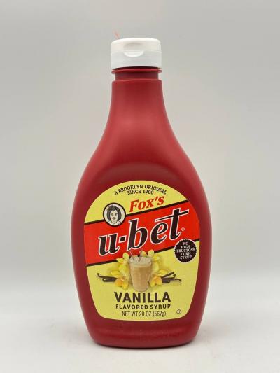 FOX'S U - BET VANILLA FLAVORED SYRUP 567g