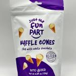 JUST FUN PART WAFFLE CONES WITH WHITE CHOCOLATE 120g