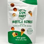 Waffle cons with hazelnut cream & milk chocolate 120g