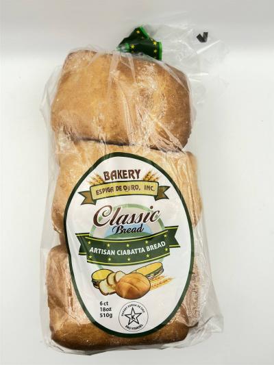 Bakery Artisan Ciabatta Rolls 510g.
